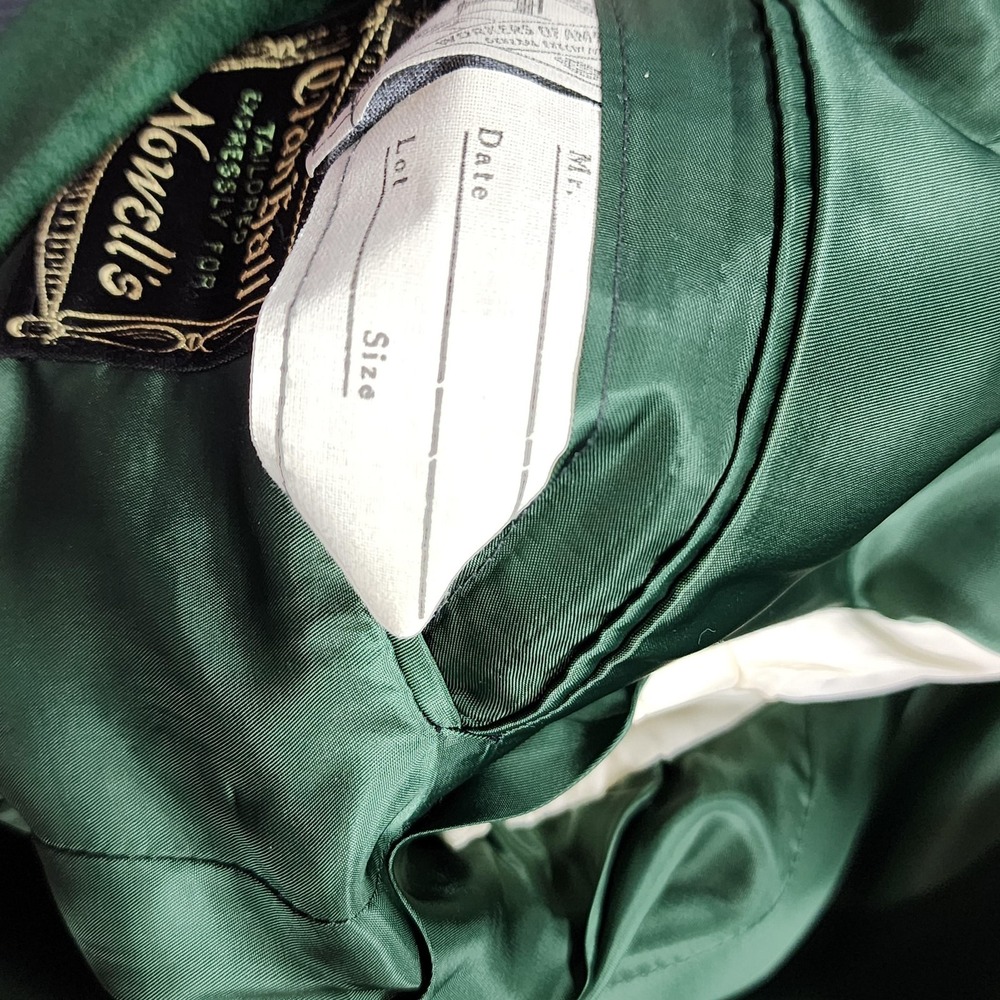 Vintage ClanHall Green Suede Leather Blazer Mens 44 Sport Coat Union Made in USA - Picture 15 of 16